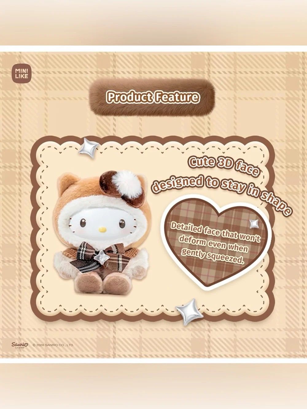 Hello Kitty Blind Box Fuzzy Series - Kuromi My Melody Cinnamoroll Characters Cut